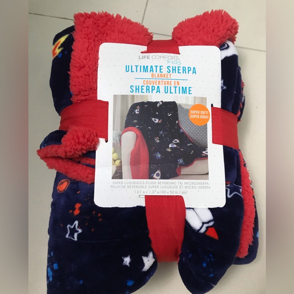 Life comfort Sherpa blanket